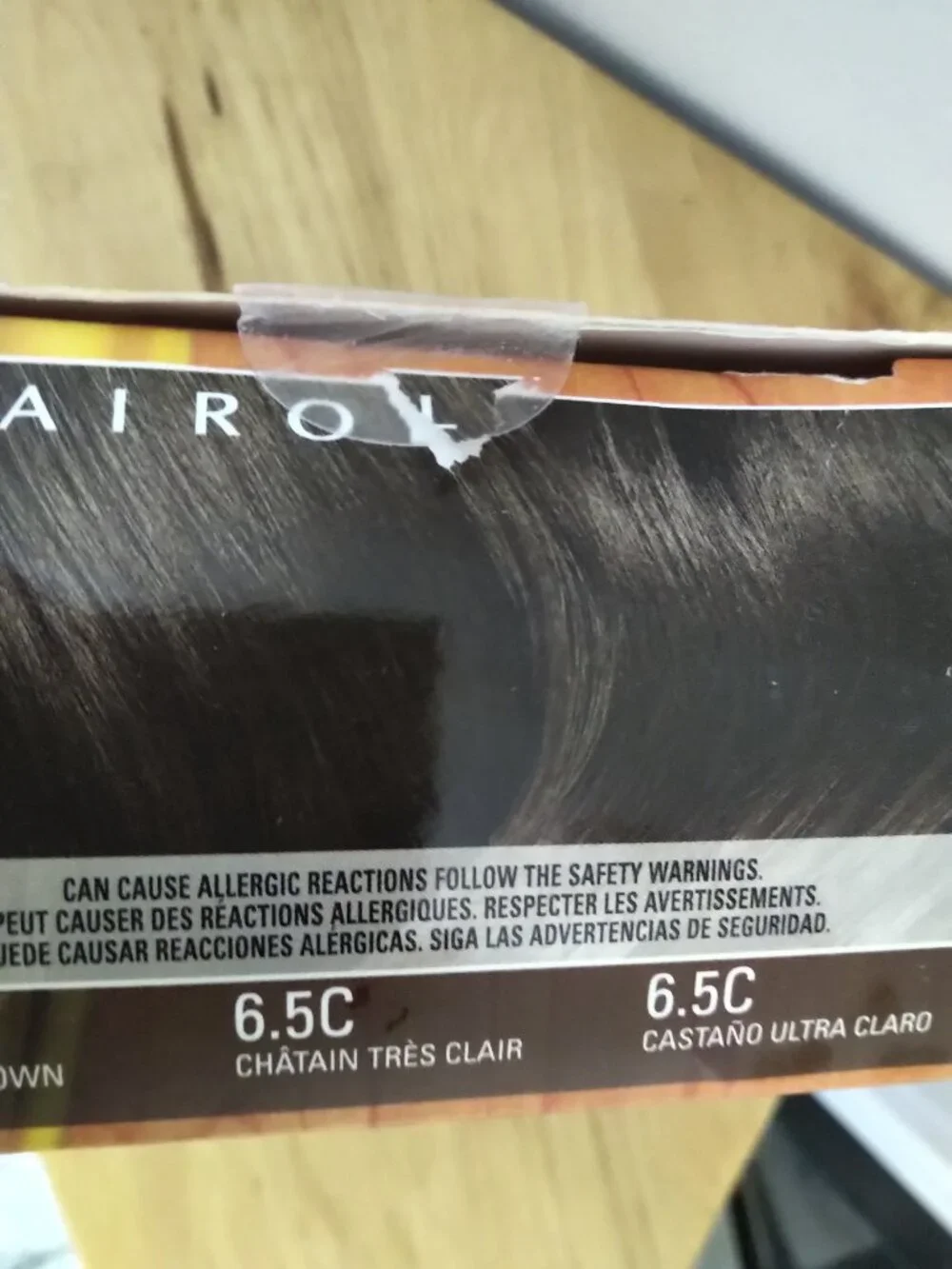 Clairol 6.5C Natural Instincts Brass Free Lightest Brown - complete seal broken
